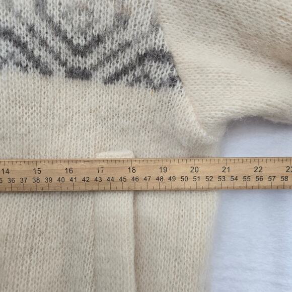 Samband of Iceland Womens Vtg 80s Ski Cabin Fair Isle Nordic Wool Zip Jacket M - Picture 11 of 12